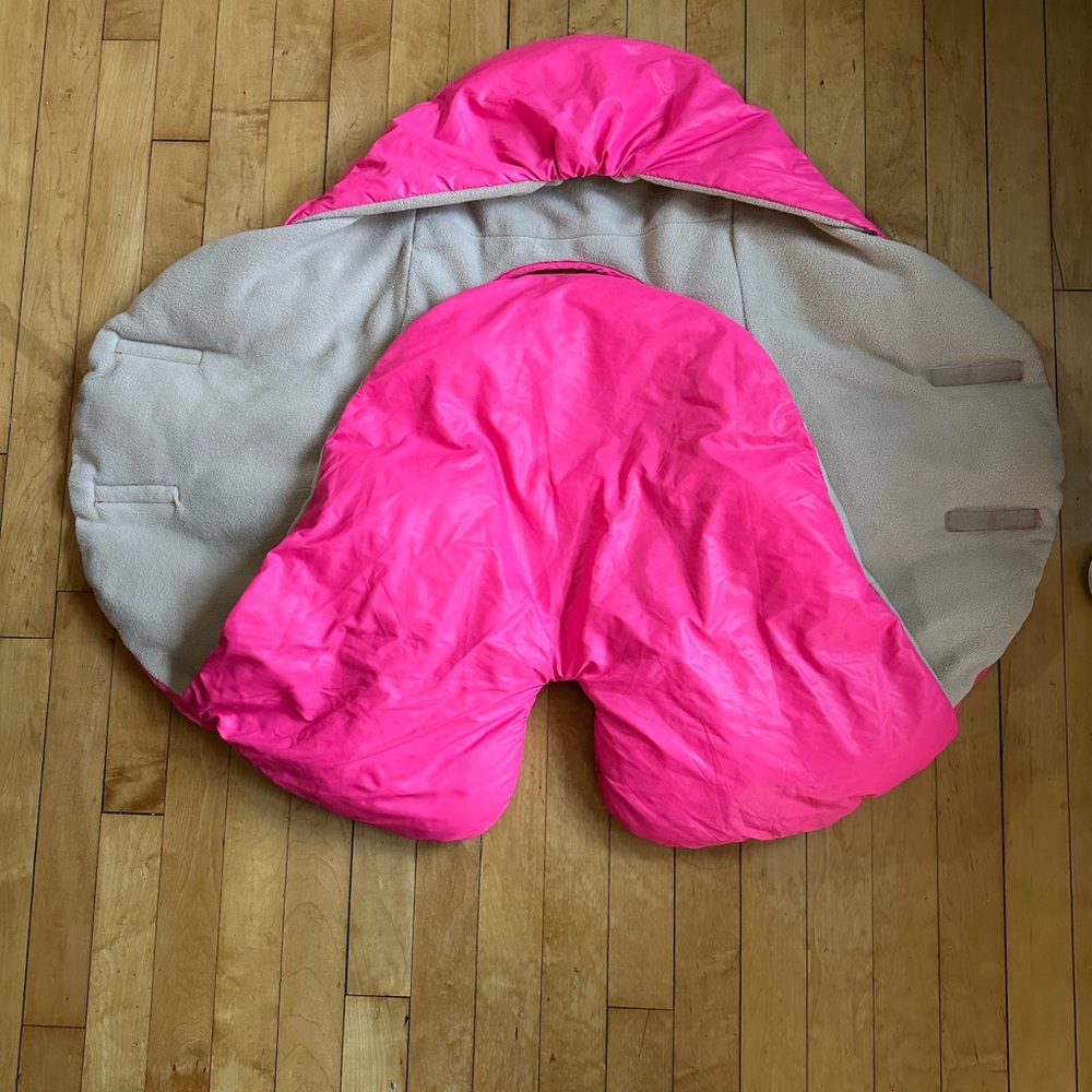 7 A.M. Enfant Kids Hot Pink Puffer Jacket - Picture 3 of 6